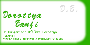 dorottya banfi business card